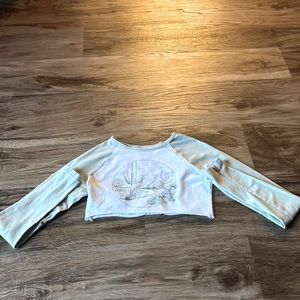 Super cute cropped long sleeve from Hollister!! hardly worn, good condition! 💕